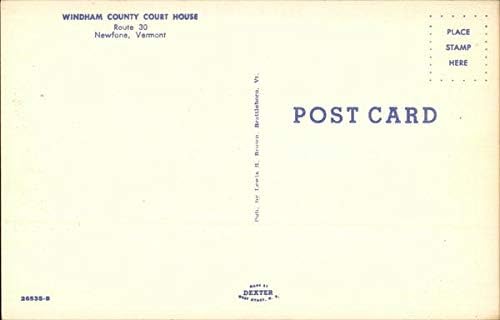 Windham County Court House Newfane, Vermont VT Original Vintage Postcard