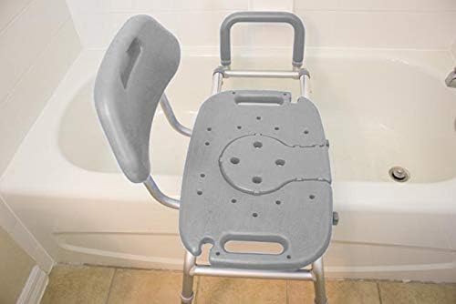 HydroGlyde – Silla de ducha deslizante de alta calidad, resistente, banco de transferencia de bañera acolchado con asiento recortado, para bañera,
