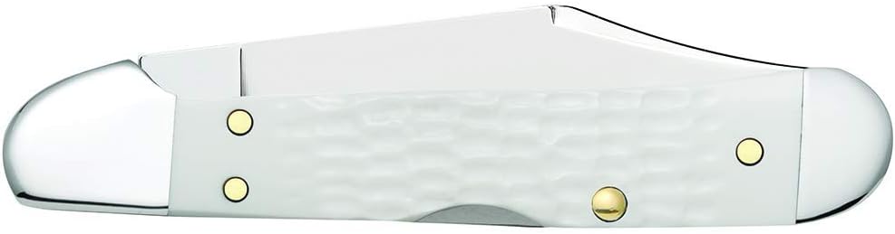 Case WR XX Navaja Sparxx White Jigged Synthetic Mini Copperlock Artículo #60185 – (61749L SS) – Longitud Cerrada 3 58 Pulgadas