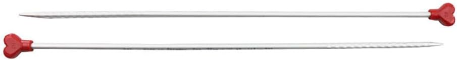Yarn Ave addi Novel – Agujas rectas de aluminio ligero de 14 pulgadas (13.8 in), ergonómicas y cómodas, para bufandas, suéteres, tops (0.157 in (US