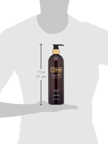 CHI Argan Oil Plus Moringa Oil Shampoo Champú Unisex 25 oz