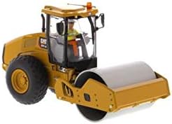 Diecast Masters CAT Caterpillar CS11 GC Compactador vibratorio de suelo con operador, vehículo de construcción fundido a presión, 4 x 3 x 3