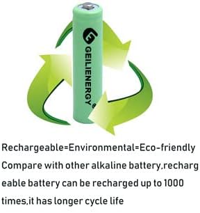 GLEPOWEER Baterías AAA recargables, 1.2 V 600 mAh NiMH precargadas triple A baterías solares para luces de jardín, ratones y dispositivos domésticos