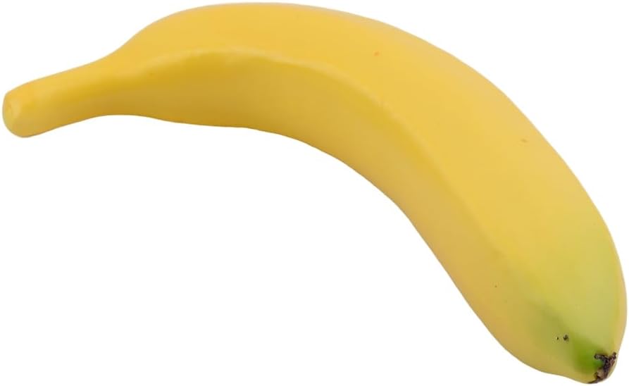 Plátanos artificiales falsos de plátano realista, plátanos amarillos, fruta falsa, accesorios de fruta sintética, decoración del hogar, cocina (4