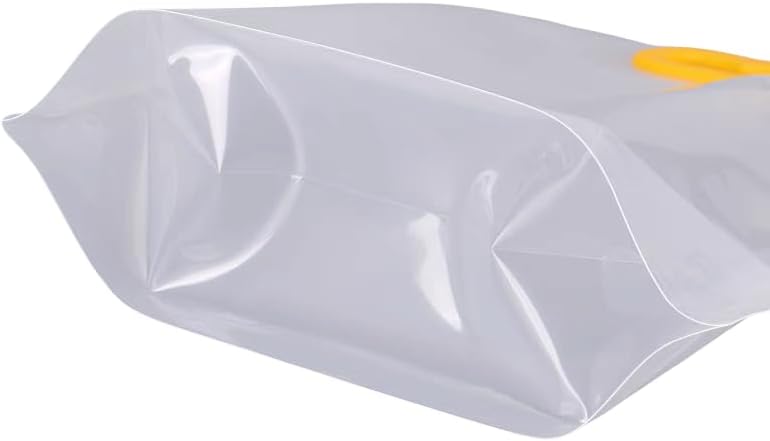 6 bolsas de almacenamiento de alimentos, bolsa sellada a prueba de humedad de granos, bolsas de alimentos grandes reutilizables con asa y tapa, sin