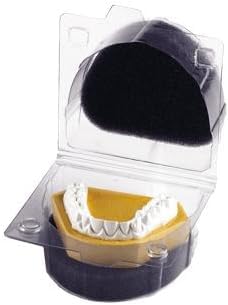 Portador de modelo dental y caja de dentadura con espumas Ortho Appliance Care Desechables Cajas transparentes de plástico (10)