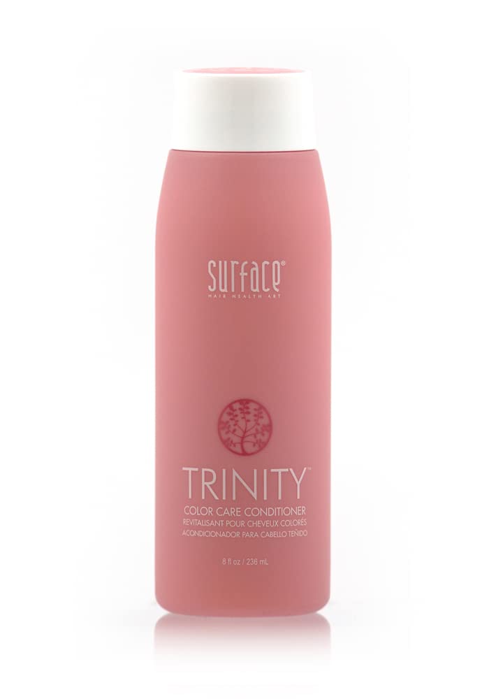Surface Hair Trinity Acondicionador para el cuidado del color, solución de fortalecimiento vegana y sin parabenos, con aceite de moringa