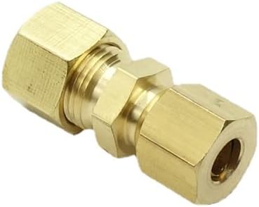 CDQBWKJGFJ 3 piezas de latón de compresión de tubo de 14″ OD x 14″ OD Unión Conector