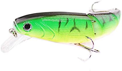OriGlam 4 señuelos de pesca articulados, cebos de natación realistas multiarticulados, cebos duros, cebo de agua superior, cebo de hundimiento