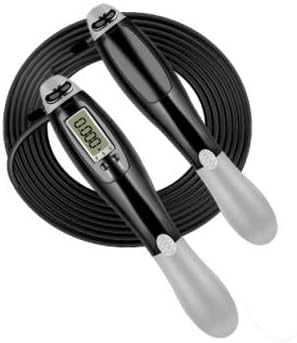 Cuerda de saltar con cuerda de salto digital para ejercicio de fitness en casa
