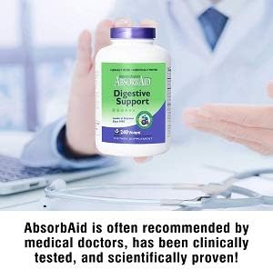 AbsorbAid Enzimas digestivas 240 vCaps, probado para aumentar la absorción de nutrientes vitales hasta en un 71%