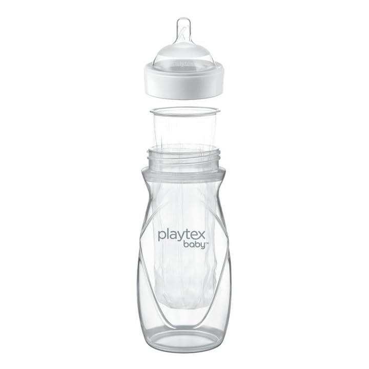 Playtex Baby Nurser – Forros para botellas desechables preesterilizados, más cerca de la lactancia, 8 onzas, 100 unidades