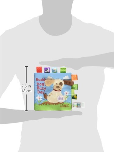 Taggies Touch & Feel – Libro de tela suave con papel arrugado y chirriante, Buddy Dog