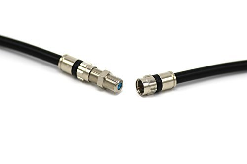 Acoplador de extensión de cable, paquete de 10, conecta dos cables coaxiales de video, para coaxial F81 (de mujer a hembra), satélite de 3 GHz, TV