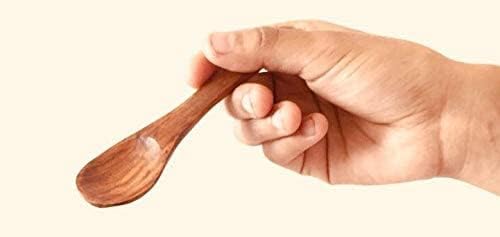 Garden Of Arts Cuchara Masala de madera (pequeña, 5 pulgadas) – Juego de 6