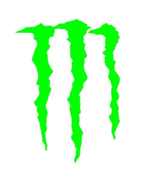 Monster Decal – Multiple Sizes and Colors Available – Drink Energy Racing Motocross ATV