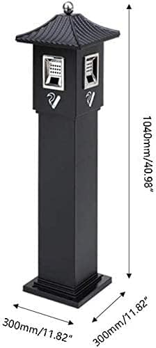 Bote de basura Stainless Steel Outdoor Ashtray Vertical Cigarette Butt Column Fixed Hotel Outdoor Trash Can with Ashtray Out Smoke Head Tube