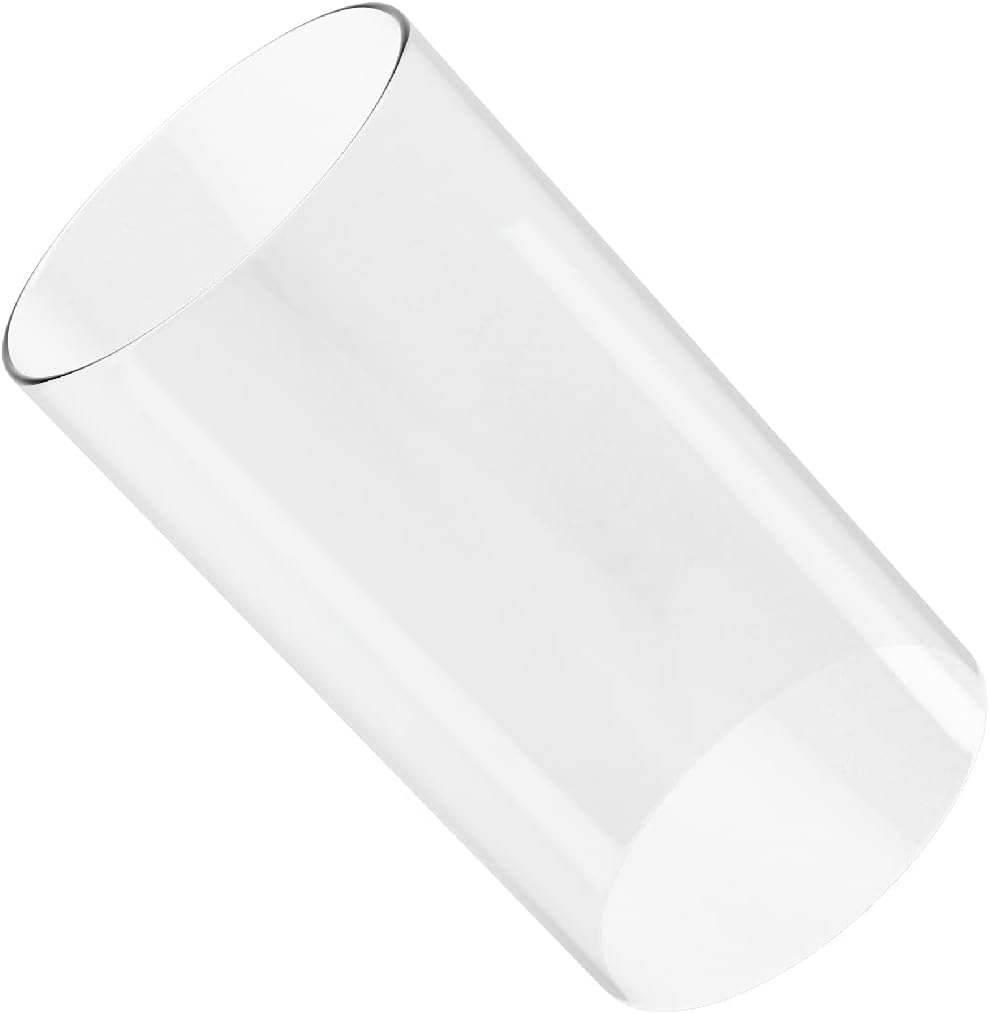 SUNWO – Portavelas de vidrio de borosilicato, transparente, con extremos abiertos, estilo quinqué, de cualquier tamaño (3  3.5  4  4.5  5  5.5  6  7