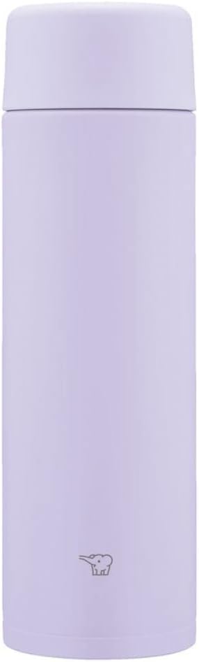 Zojirushi SM-ZB48-VM Water Bottle, Seamless 16.9 fl oz (480 ml), Screw, Stainless Steel Mug, Lilac Purple, Integrated Sink and Washer, Easy to