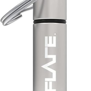 Flare Audio Capsule Silver – Llavero resistente de aluminio ligero, resistente al agua Flare Audio Capsule Silver – Llavero resistente de aluminio ligero, resistente al agua