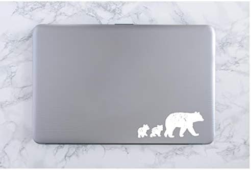 Calcomanía de vinilo Mama Bear Cubs Branches  Blanco  Fabricado en Estados Unidos por Foxtail Decals  para ventanas de automóvil, tabletas,
