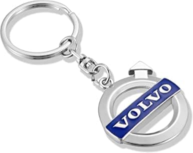 Fit Volvo Logo Llavero Anillo 3D Cromo Metal Llavero Llavero Llavero Aleación Llavero Para Volvo Accesorios De Coche, Compatible con Volv