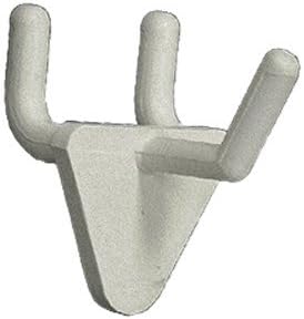 Azar 800071-WHT – Gancho de plástico de 1 pulgada, paquete de 50