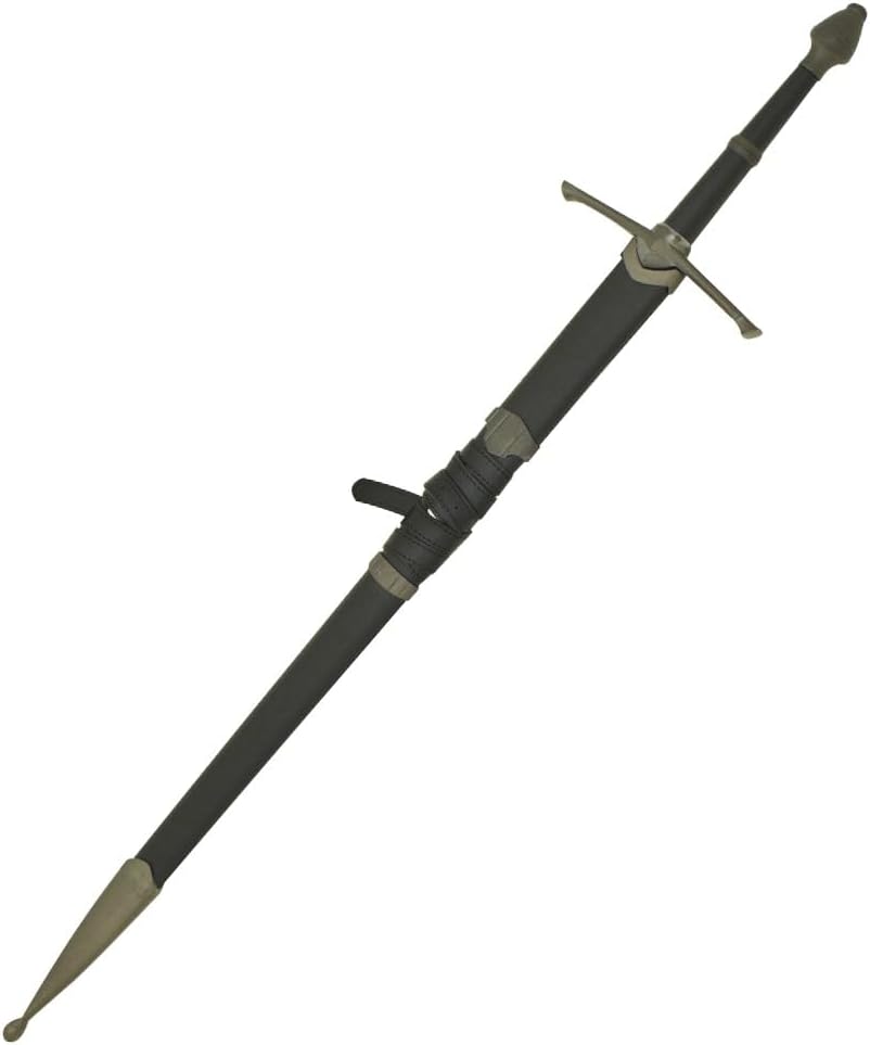 Medieval Warrior Espada vikinga cruzada de la Edad Media con vaina