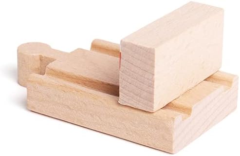 Bigjigs Rail Buffers de madera (paquete de 6) – Otras marcas principales de rieles de madera son compatibles