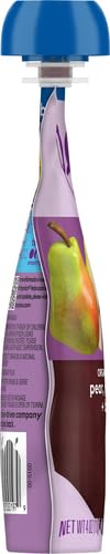 Plum Organics Alimento orgánico para bebés etapa 2 – pera, zanahoria morada y arándanos – Bolsa de 4 onzas – Bolsa orgánica de alimentos para bebés