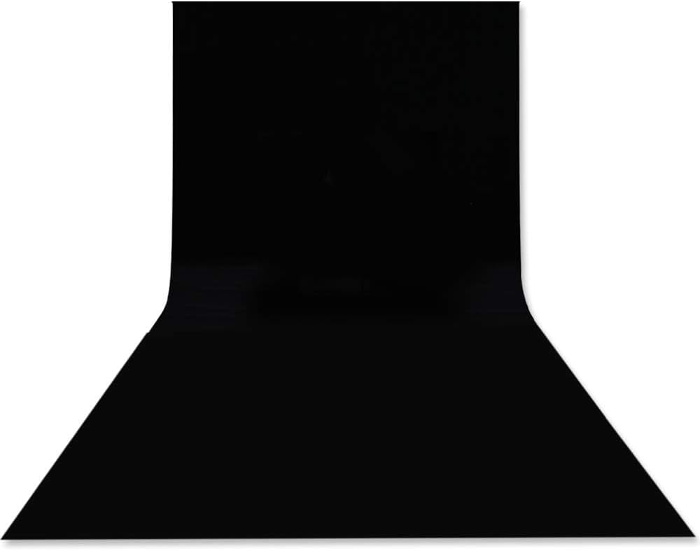 Hemmotop Telón de fondo negro de 10 x 12 pies, pantalla de fondo negro para fotografía, telón de fondo de fotos negro para estudio de video y