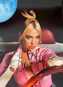 Framed Dua Lipa Autograph with Certificate of Authenticity