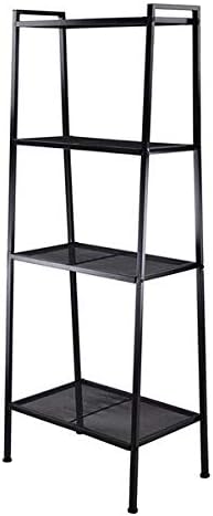 Bookcases 4 Tier Bookshelf Shelving Unit Rack Adjustable Widened Metal Storage Rack for Pantry Closet Kitchen Laundry Room Storage Rack Organizer