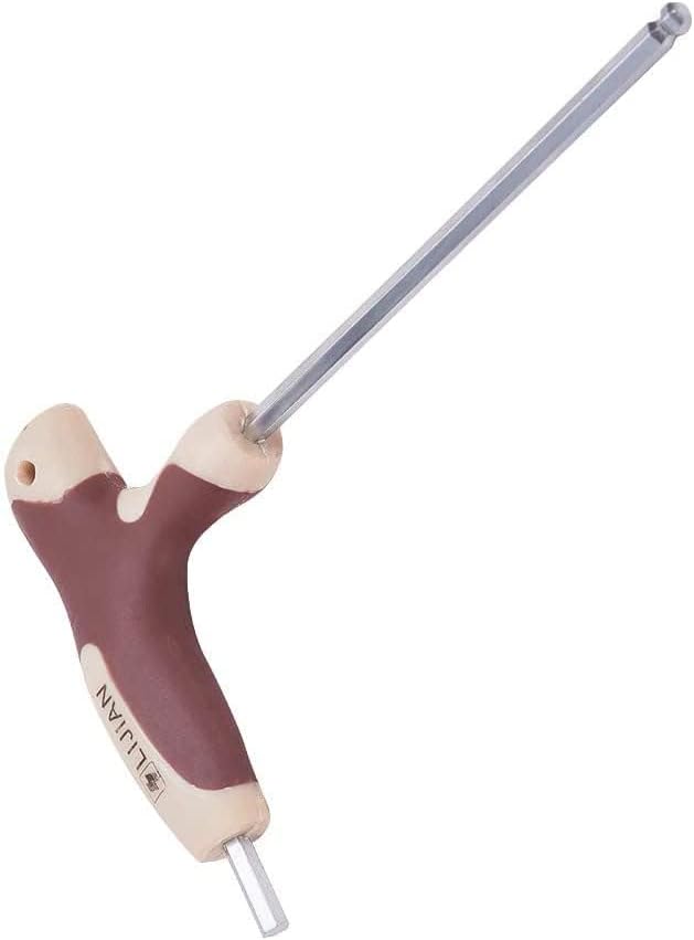 Llaves hexagonales con mango en T, llave hexagonal de brazo largo métrico de 0.157 in, herramienta de mano Allen para kit de reparación de