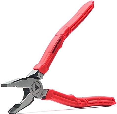 VAMPLIERS Alicates de corte lateral para electricista de 9 pulgadas con crimpadora y mordazas patentadas para extracción de tornillos. Diseño de