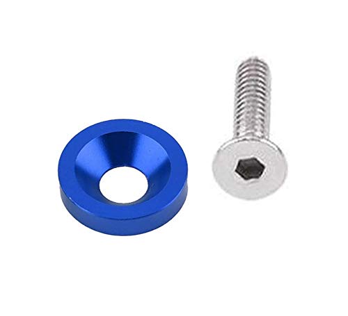 30 piezas de arandelas de aluminio CNC Billet, pernos de acero inoxidable, tuercas remachables de acero al carbono para parachoques guardabarros,