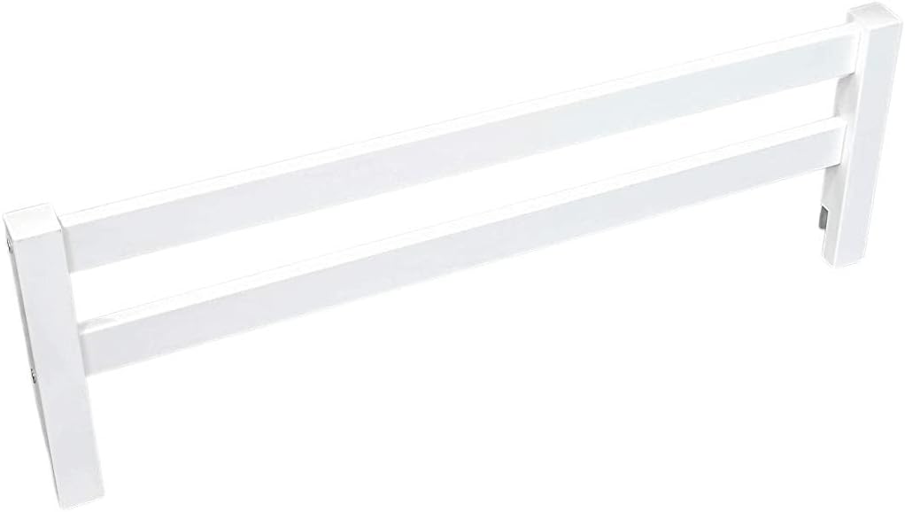 CC KITS Barandilla de seguridad de madera para cama de protección lateral para camas de niños pequeños, niños y niños (blanco)