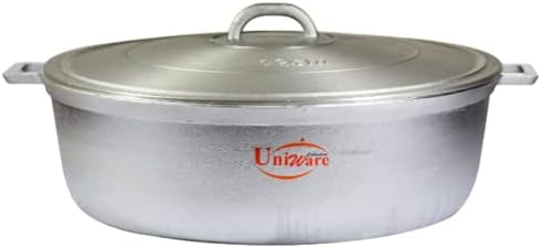 UNIWARE Caldero de aluminio de alta calidad, hecho a mano (15.9 cuartos de galón (16.5 x 5.1 in)