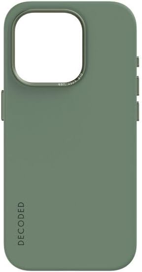 DECODED Funda de silicona para Apple iPhone 15 Pro Max (6.7 pulgadas), revestimiento suave al tacto premium, funda protectora y a prueba de golpes,