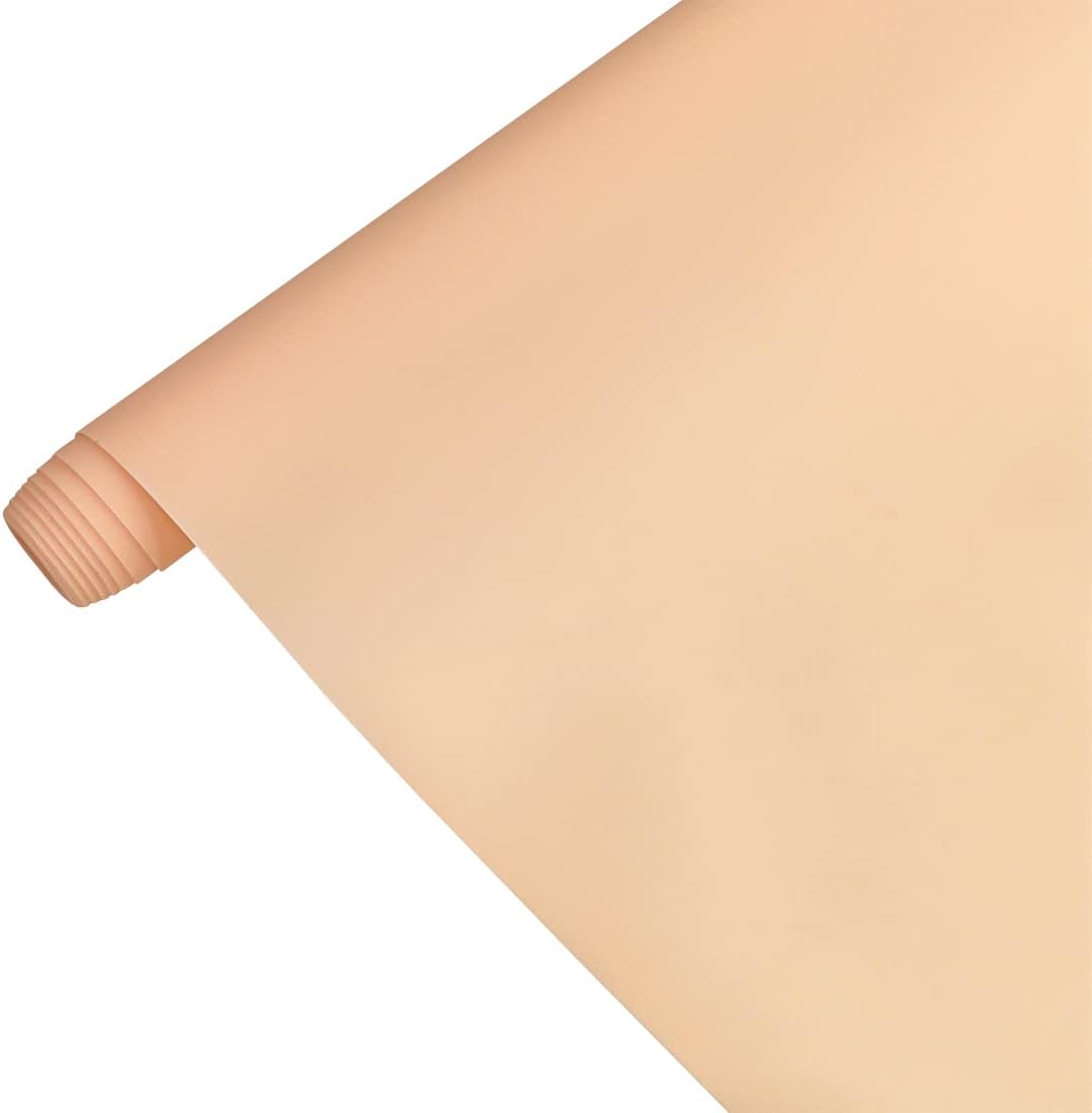 Rollo de vinilo de PVC de gelatina de 11.8 x 53 pulgadas, suave, de color liso, impermeable, tela de PVC para esterilla, lazos para el cabello,