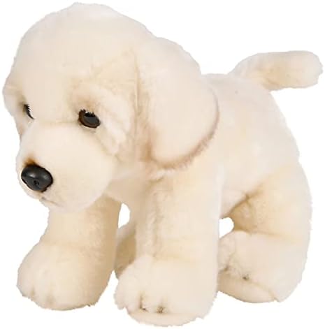 Cachorro Golden Retriever de 12 pulgadas, blanco, esponjoso, adorable, de felpa, súper tierno, gran idea de regalo para cualquier persona, perfecto