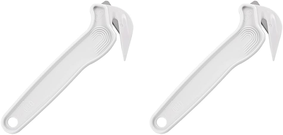 Pacific Handy Cutter DFC364 – Cortador seguro para alimentos con certificado NSF blanco con divisor de cinta sin cuchillas, corte seguro y eficiente