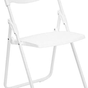 Bowery Hill Silla plegable de plástico en blanco (juego de 2) Bowery Hill Silla plegable de plástico en blanco (juego de 2)
