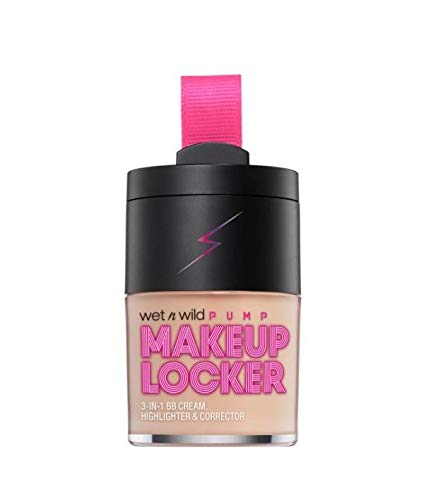 Wet N Wild Taquilla de maquillaje – Crema BB transparente 3 en 1, iluminador y corrector (luz justa de 173A)