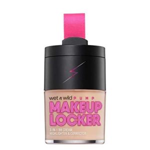 Wet N Wild Taquilla de maquillaje – Crema BB transparente 3 en 1, iluminador y corrector (luz justa de 173A) Wet N Wild Taquilla de maquillaje – Crema BB transparente 3 en 1, iluminador y corrector (luz justa de 173A)