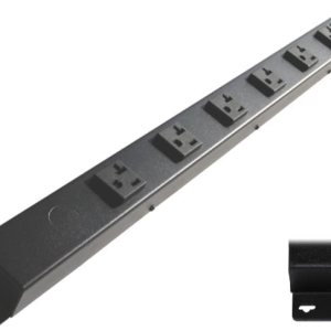 Regleta de alimentación cableada con cable de 24 pulgadas, 6 salidas de 20 A, USB Regleta de alimentación cableada con cable de 24 pulgadas, 6 salidas de 20 A, USB