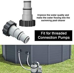 Adaptador de manguera de repuesto A con collar para bombas de conexión roscadas, adaptador de manguera tipo B de 1.25 pulgadas a válvula de émbolo,