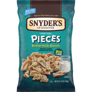 Snyder’s of Hanover, Buttermilk Ranch Pretzel Pieces, bolsa de 11.25 onzas (paquete de 3) Snyder’s of Hanover, Buttermilk Ranch Pretzel Pieces, bolsa de 11.25 onzas (paquete de 3)