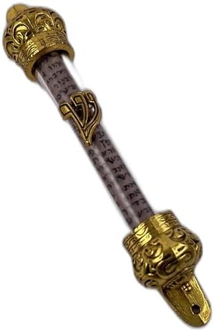 Mezuzah Puerta de vidrio Oro Judaísmo Oración de Jerusalén Pergamino No Kosher