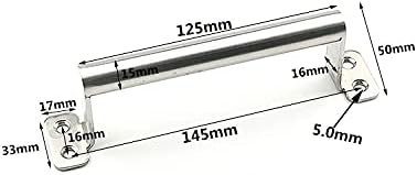 Tokatuker 2 tiradores de puerta de granero de acero inoxidable de 6-310 pulgadas (6.3 in)